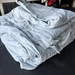 Boll & Branch Fleece Organic Cotton Duvet Set Sky Blue King/cali. Fixed Price $60.00.