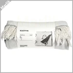 Ikea Kustfyr Throw Blanket Halloween Flying Ghosts, Cotton, White/black, 51X67". Fixed Price $37.00.