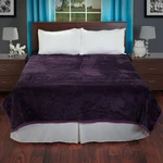Throw Blanket Super Soft And Fuzzy Plush Oversized 80" X 90", Purple. Fixed Price $56.99.