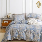 Susybao Damask Floral Duvet Cover Queen 100 Cotton 3 Pcs Set Vintage Beige .... Fixed Price $103.75.