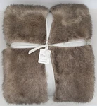 Pottery Barn Faux Fur Mink Throw Blanket 50 60 Tipped Taupe. Fixed Price $139.45.