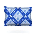 Kess Inhouse Anneline Sophia "diamonds Blue" Aqua White Pillow Sham, 40" X 20". Fixed Price $16.95.