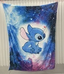 Disney Stitch And Angel 60X80 Inch Throw Blanket Cover Soft Bedding Gift Wall. Fixed Price $18.00.