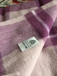 Brun De Vian-tiran 100% Merinos D'arles Antique Throw Pierre Purple Plaid France. Fixed Price $549.00.