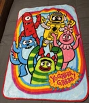 Vintage Yo Gabba Plush Throw Blanket 43 31 Nickelodeon Foofa Plex Brobee. Fixed Price $34.00.