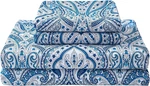 Blue Paisley Printed Size Set, Floral Queen, Cozy Microf. Fixed Price $35.95.