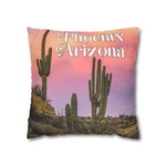 .phoenix Arizona Faux Suede Pillow Case Desert Cactus Throw Cover. Fixed Price $18.40.