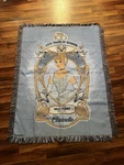 Disney Cinderella 100 Years Of Wonder Throw Blanket Blue Gold White. Fixed Price $35.00.