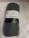 Mainstays Gray Fleece Throw/blanket 50" X 60" Polyester, Machine Washable Bnwt!. Fixed Price $8.90.