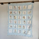 Vintage, Handmade, Precious Moments, 42 X 34 Baby Crib Toddler Blanket, Abc. Fixed Price $48.95.