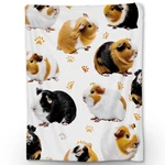 Ti Caldi Adorable Guinea Pig Pattern Soft Flannel Throw - Co.... Fixed Price $41.00.