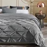 Kawahome Super Soft Minky Blanket Size Extra Warm Pinched King, Grey. Fixed Price $65.58.