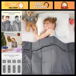 Cooling Weighted Lap Blanket - 5 Lbs Heavy Throw For Sleep, 36"X48", Gift 40. Fixed Price $44.09.