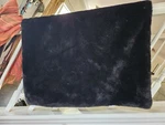 Large Thick Donna Salyers Fabulous Furs Lux Faux Black Throw Blanket 42X30. Fixed Price $30.00.