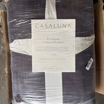 Casaluna Cotton Slub Blanket Lightweight Bedroom Fig Color King Size. Fixed Price $49.50.