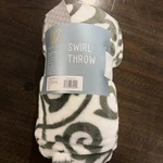 Wayland Square Swirl Throw 50 In X 60 Green White Nwt. Fixed Price $9.99.