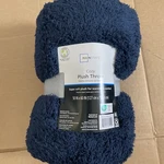 Mainstays Cozy Plush Throw 50 X 60 Blue Cove Comfort & Warmth. Fixed Price $17.50.