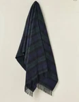 Bront By Moon Scottish Tartan Plaid Merino Lambswool Throw Blanket. Fixed Price $112.00.