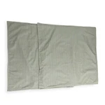 Laura Ashley Set Of 2 Striped 100% Cotton Throw Pillow Shams Green White Decor. Fixed Price $24.88.