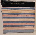 Nwot Ralph Lauren Throw Blanket Home Collection Hither Fringe Linen India 54X72. Fixed Price $144.99.