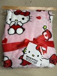 Hello Kitty Throw Blanket 60X70 Apples Hearts Super Soft Fleece Sanrio New. Fixed Price $42.99.