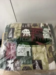 Woodland Creek Fleece Throw Blanket Set 2 Cabin Lodge Green Soft. Fixed Price $15.00.
