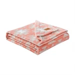 Wrangler Navajo Plush-fleece Deep Orange Throw BLANKET-50X70. Fixed Price $29.99.