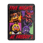 Five Nights At Freddy's Characters Raschel Throw Blanket 45 X 60 Inches. Fixed Price $39.99.