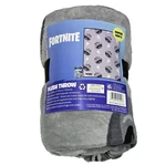 Fortnite Plush Throw 46X60IN Polyester Grey Tomatoe Face Pizza Design. Fixed Price $25.99.