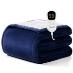 Homemate Heated Blanket Electric - THROW(50"X60"), 02 Navy Blue. Fixed Price $71.99.