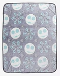 Nightmare Before Christmas Throw Blanket: Jack & Snowflakes Nbc Black Blue 46X60. Fixed Price $29.97.