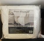 Grace Elizabeth Luxury Linens Oversize Waffle Weave Throw 50 70 Micro Flannel. Fixed Price $15.00.