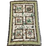 Mohawk Home Goodwin Weavers Susan Welsh Tapestry Throw Blanket Garden Design. Fixed Price $29.00.