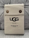 Ugg Pillowcase Pair Melange Standard Size Cream Beige Oatmeal Sealed New RN72722. Fixed Price $29.99.