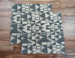 West Elm Throw Pillow Covers Abstract Geo Beige Gray 20" X Cotton Canvas. Fixed Price $24.00.