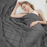 Betu Weighted Blanket For Adults 15LBS, 48"X72", Twin Full Size - Gray. Fixed Price $46.51.