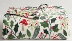 Holiday Botanical Holly Mushroom 5X6' Oversized Throw Blanket The Big One New!!. Fixed Price $22.95.