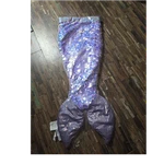 Purple Mermaid Tail Kids Blanket With Sequins Plush Polyester Novelty Bedroom. Fixed Price $40.00.