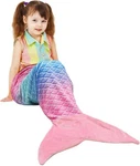 Catalonia Kids Mermaid Tail Blanket, Super Soft Plush Flannel Sleeping Snuggle. Fixed Price $23.89.