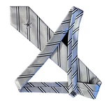 Dallas Cowboys Mens One Size Gray Silver Striped Football Fan Necktie Nfl. Fixed Price $10.00.