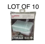 Lot Of Home Basics Peva Blanket Bedcover Storage Bag Translucent 24X18X10 In. Fixed Price $24.95.