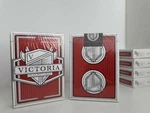 Red Victoria Playing Cards By R.e. Handcrafted Magic Epcc Rare Private Reserve. Fixed Price $32.06.