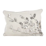 Saro 2081.S1218B Metallic Poinsettia Branch Design Holiday Cotton Throw Pillow. Fixed Price $26.17.