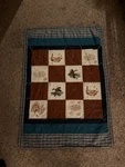 Vintage Unique Patch Work Quilt! Mallard Sucks Farm Animals.. Fixed Price $400.00.