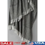 Reversible Cotton Throw Rug Black Rectangle Soft Home Decor 50X60 Unisex New. Fixed Price $52.28.