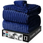 Clara Clark Cut Plush Fleece Throw Blanket - Twin Size Lightweight Super So.... Fixed Price $30.38.
