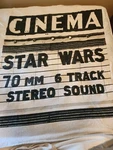 Star Wars Cinema Marquee Fleece Throw Blanket 87 X 59 1/2 Inch Gray Black Cream. Fixed Price $33.00.