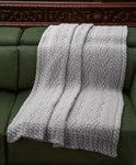 96"X3-SAOL Knitted Bed Scarf Runner Made Soft Blend Ireland Aran Throw King. Fixed Price $79.99.