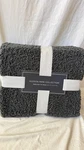 New Hudson Park Collection Teddy Faux Fur Throw Gray 50X70 In Soft Blanket. Fixed Price $33.74.