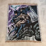 Batman Blanket Tapestry Woven Afghan Vintage Gotham Gargoyles Dc Comics. Fixed Price $25.49.